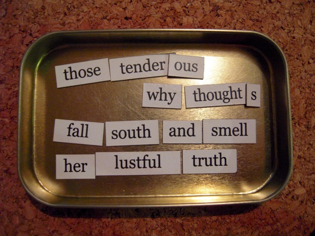 magnetic poem tenderous