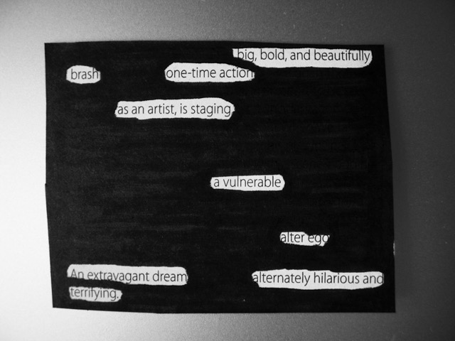blackout poem art