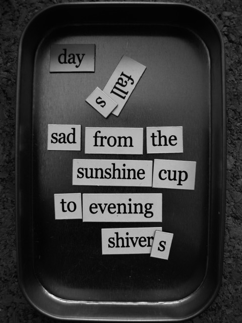 magnetic poem weather report